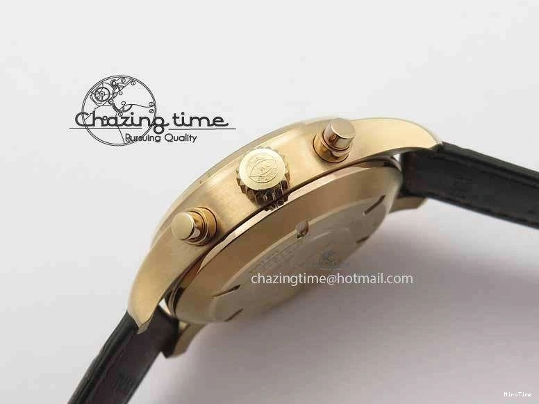 MIROTIME 0725 Pilot Chrono RG 3878 V6F Best Edition Gray Dial On Brown Leather Strap A Contemporary 7254